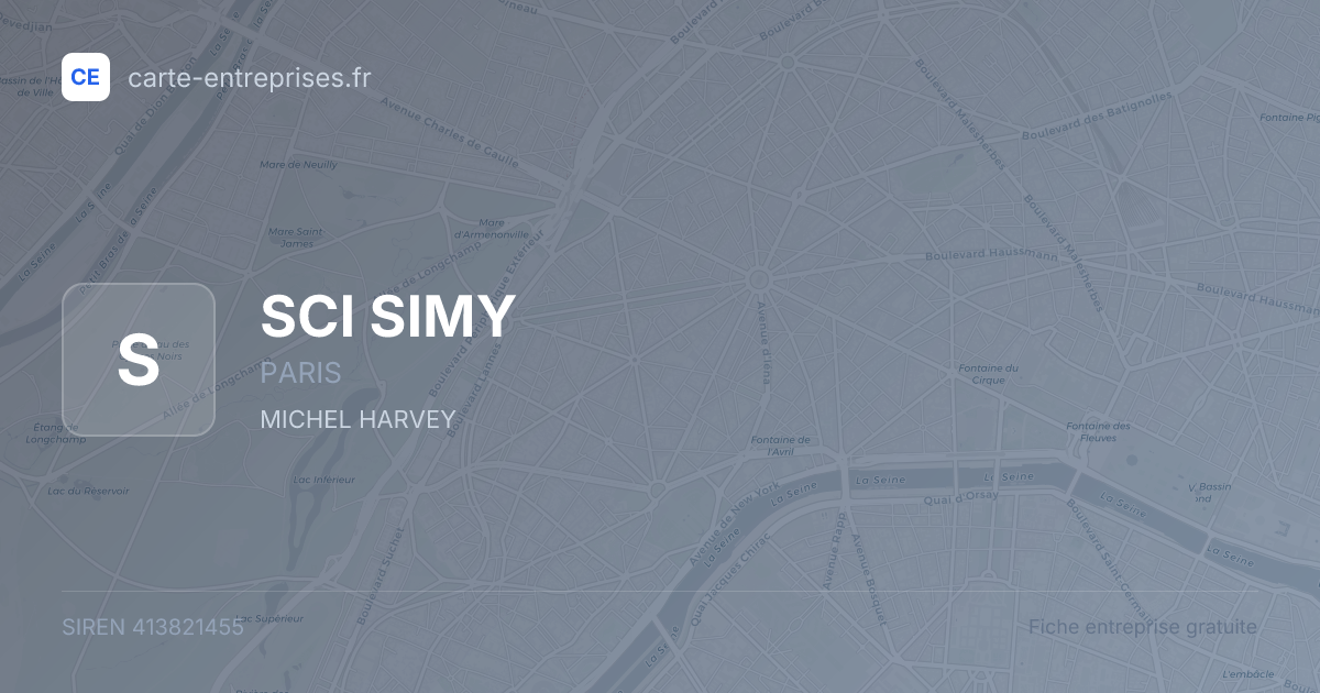 SCI SIMY — 413821455 — fiche entreprise