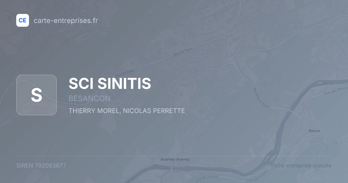 SCI SINITIS — 792083677 — fiche entreprise
