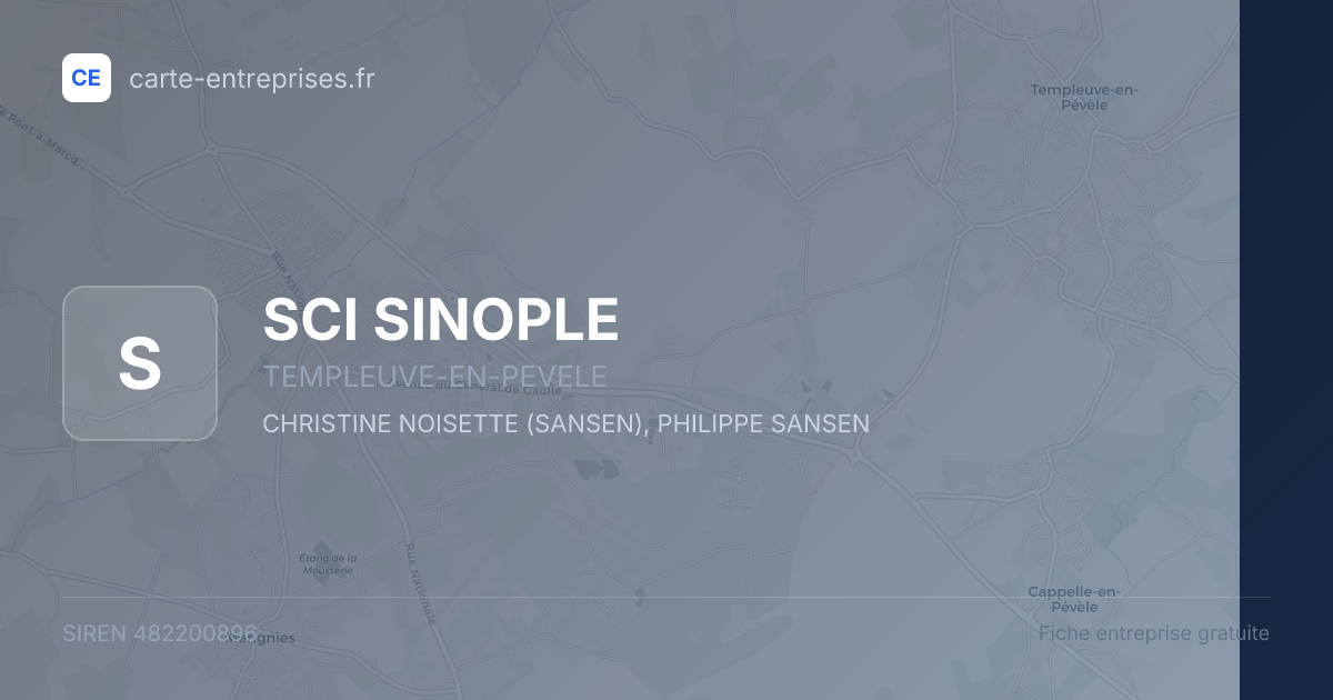SCI SINOPLE — 482200896 — fiche entreprise