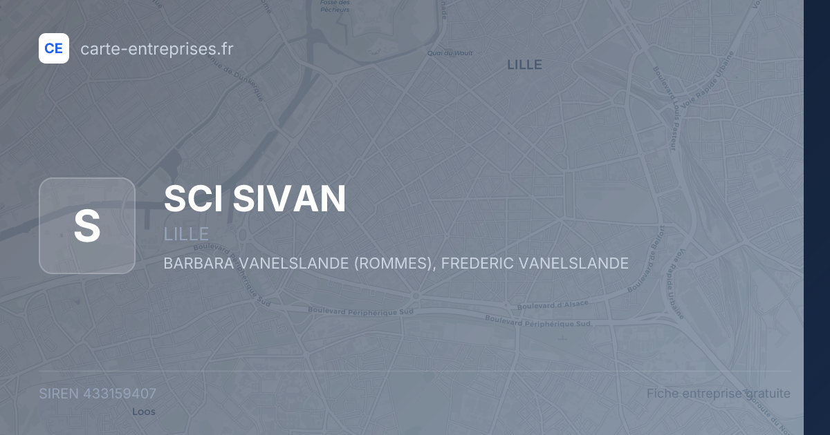 SCI SIVAN — 433159407 — fiche entreprise