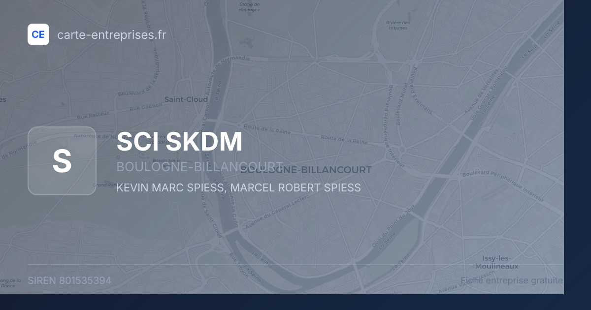 SCI SKDM — 801535394 — fiche entreprise
