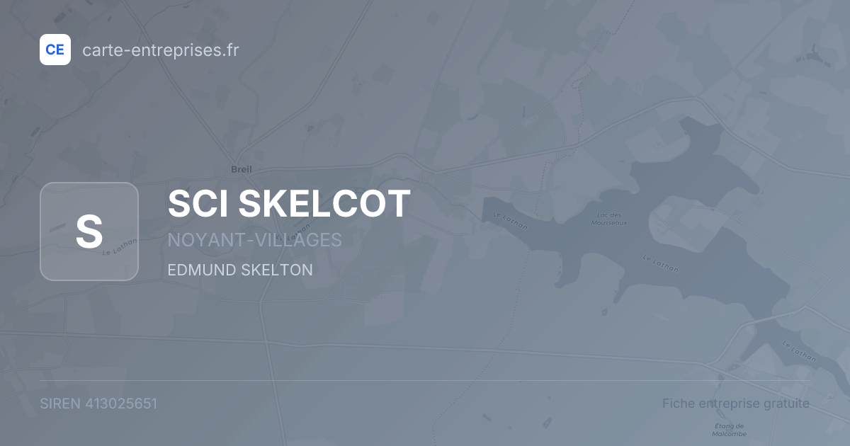 SCI SKELCOT — 413025651 — fiche entreprise