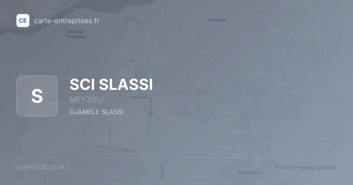 SCI SLASSI — 508224482 — fiche entreprise