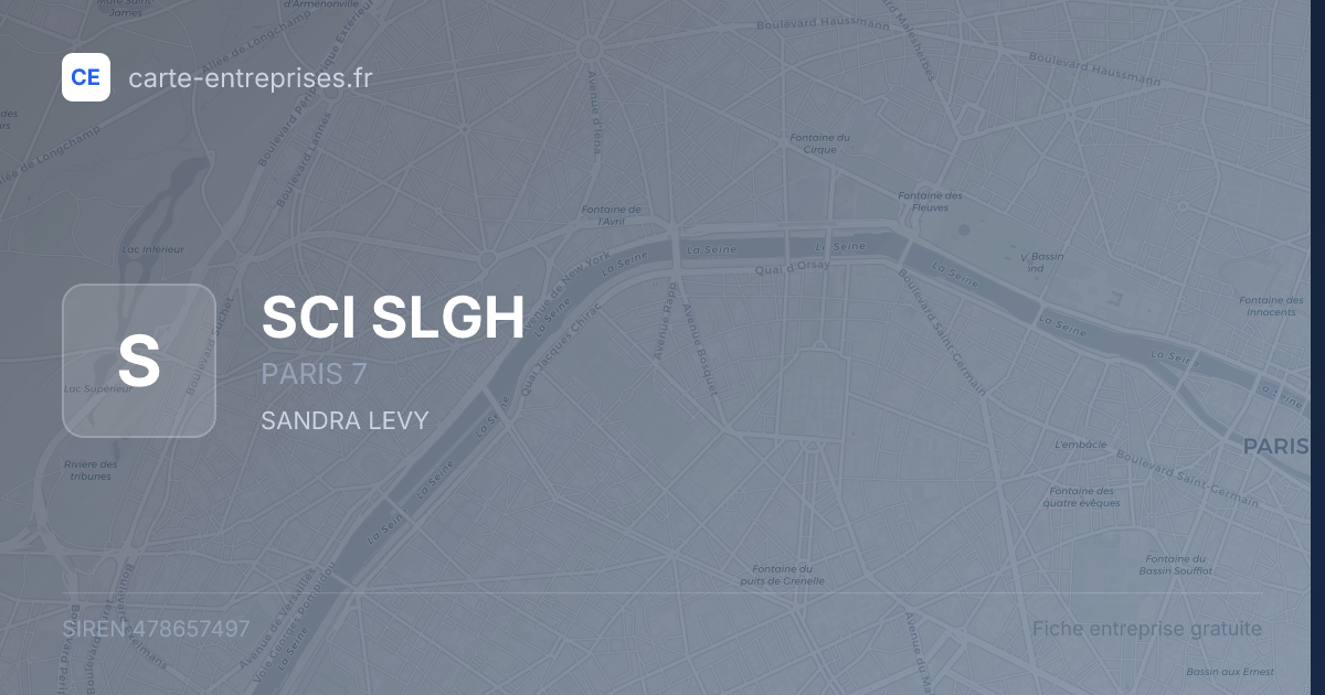 SCI SLGH — 478657497 — fiche entreprise