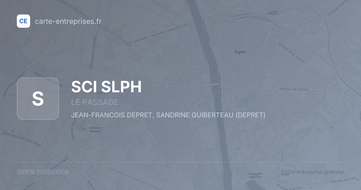 SCI SLPH — 320553506 — fiche entreprise