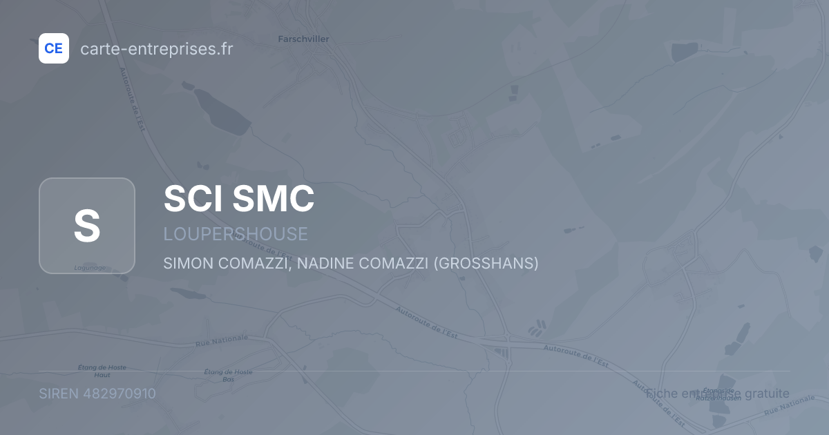 SCI SMC — 482970910 — fiche entreprise