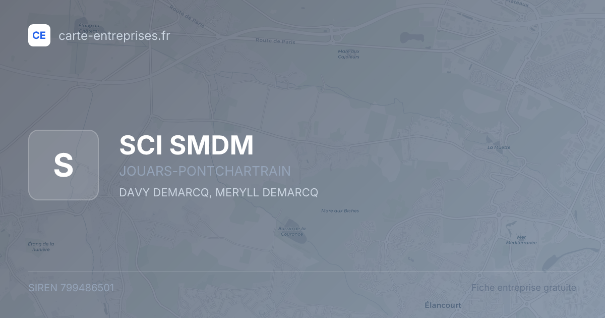 SCI SMDM — 799486501 — fiche entreprise