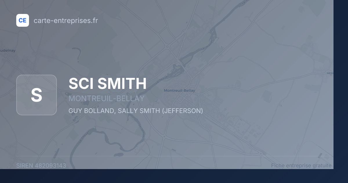 SCI SMITH — 482093143 — fiche entreprise