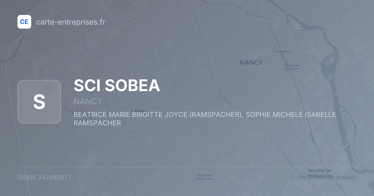SCI SOBEA — 342482577 — fiche entreprise