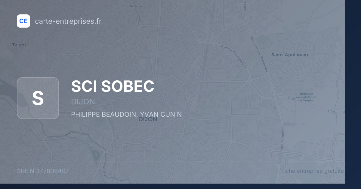 SCI SOBEC — 377808407 — fiche entreprise