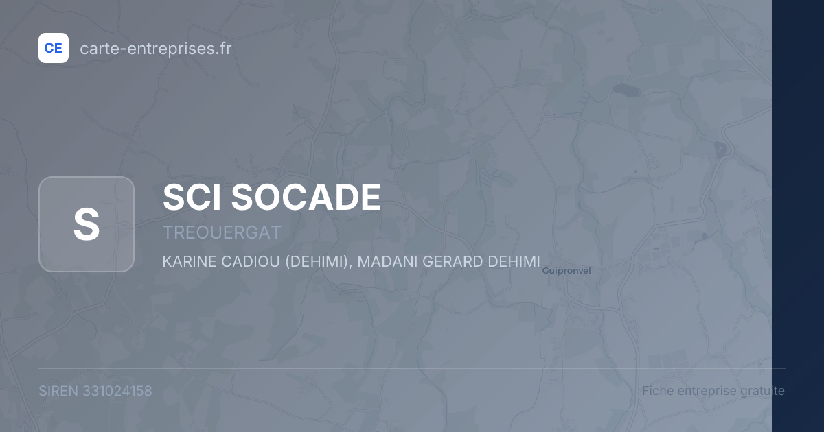 SCI SOCADE — 331024158 — fiche entreprise