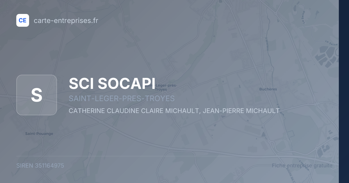 SCI SOCAPI — 351164975 — fiche entreprise