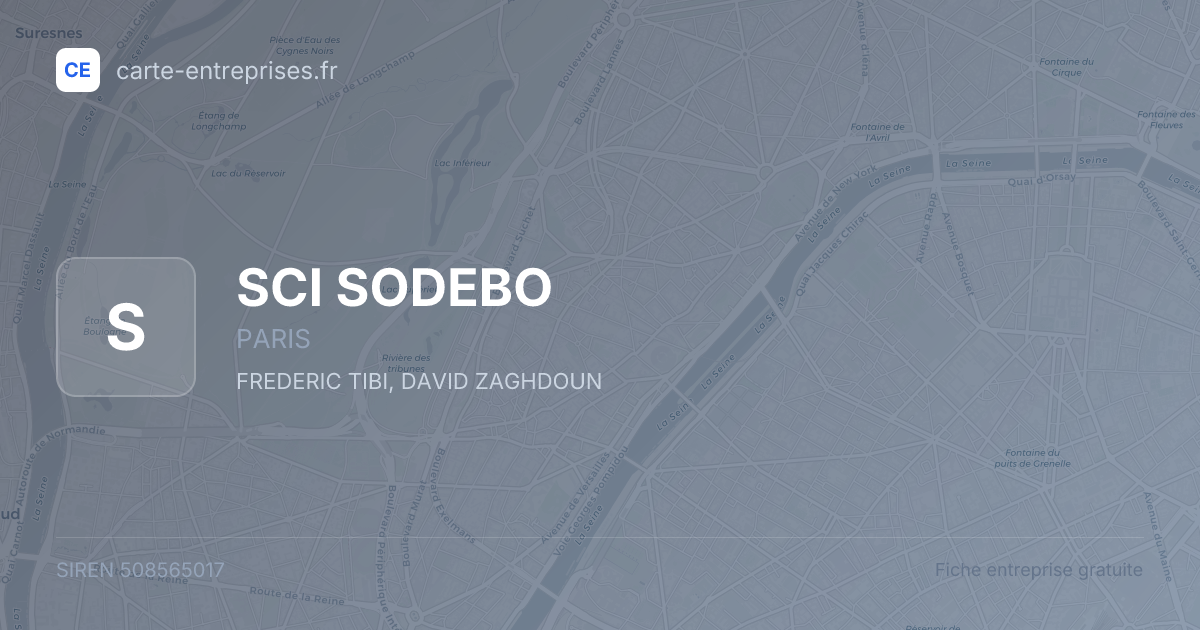 SCI SODEBO — 508565017 — fiche entreprise