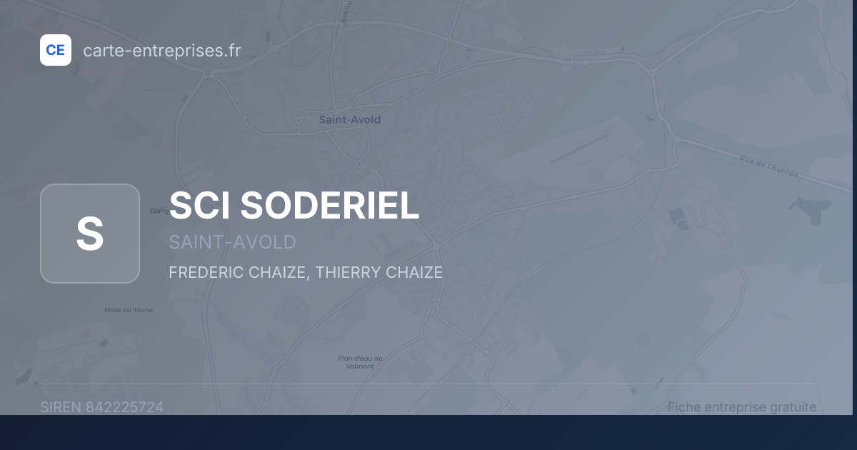 SCI SODERIEL — 842225724 — fiche entreprise