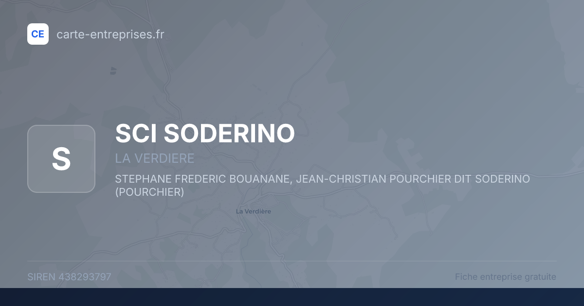SCI SODERINO — 438293797 — fiche entreprise