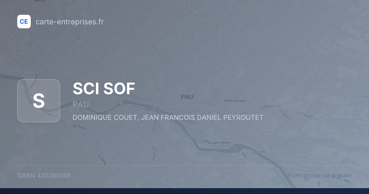 SCI  SOF — 420380149 — fiche entreprise