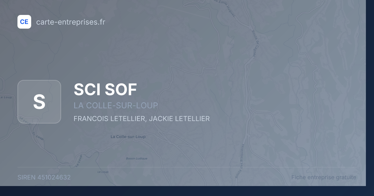 SCI SOF — 451024632 — fiche entreprise