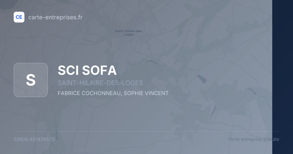SCI SOFA — 491474573 — fiche entreprise
