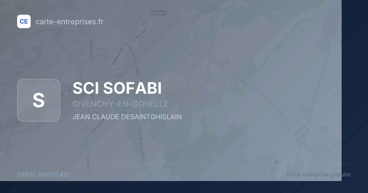 SCI SOFABI — 394532410 — fiche entreprise