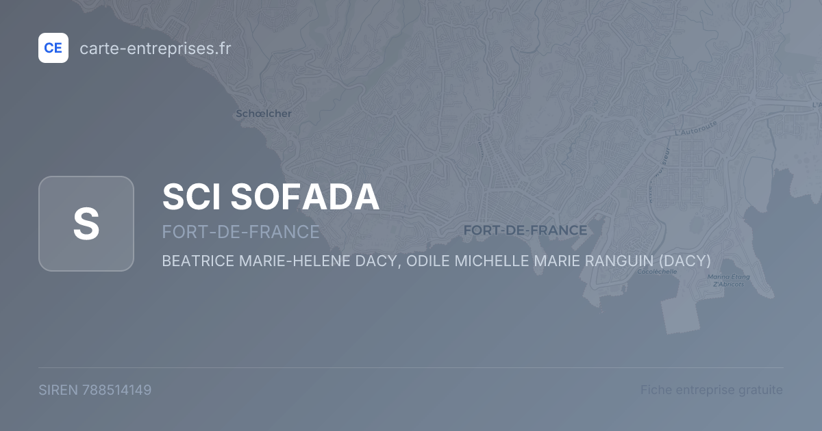 SCI SOFADA — 788514149 — fiche entreprise