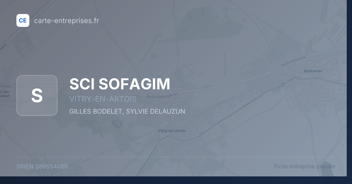 SCI SOFAGIM — 389554080 — fiche entreprise