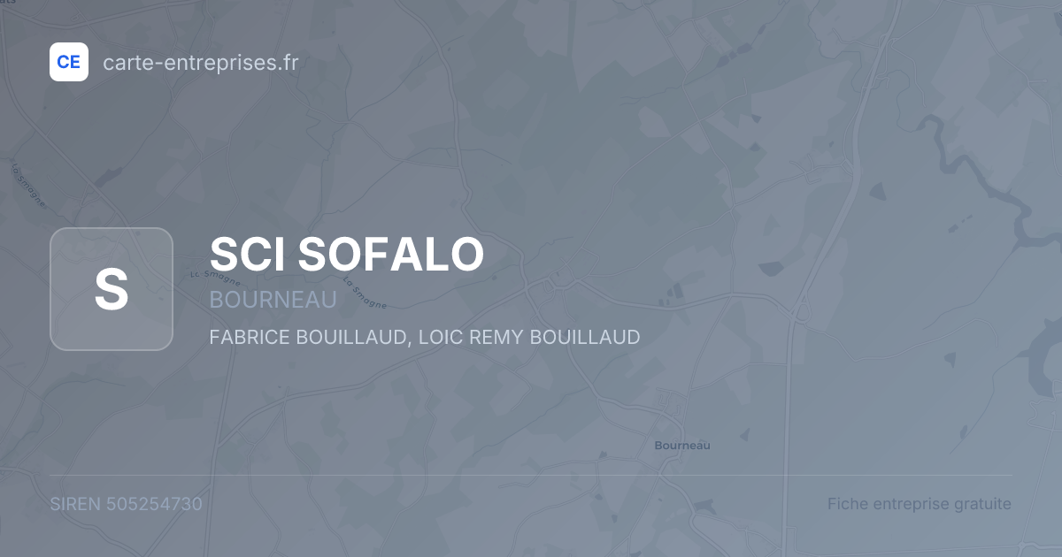 SCI SOFALO — 505254730 — fiche entreprise