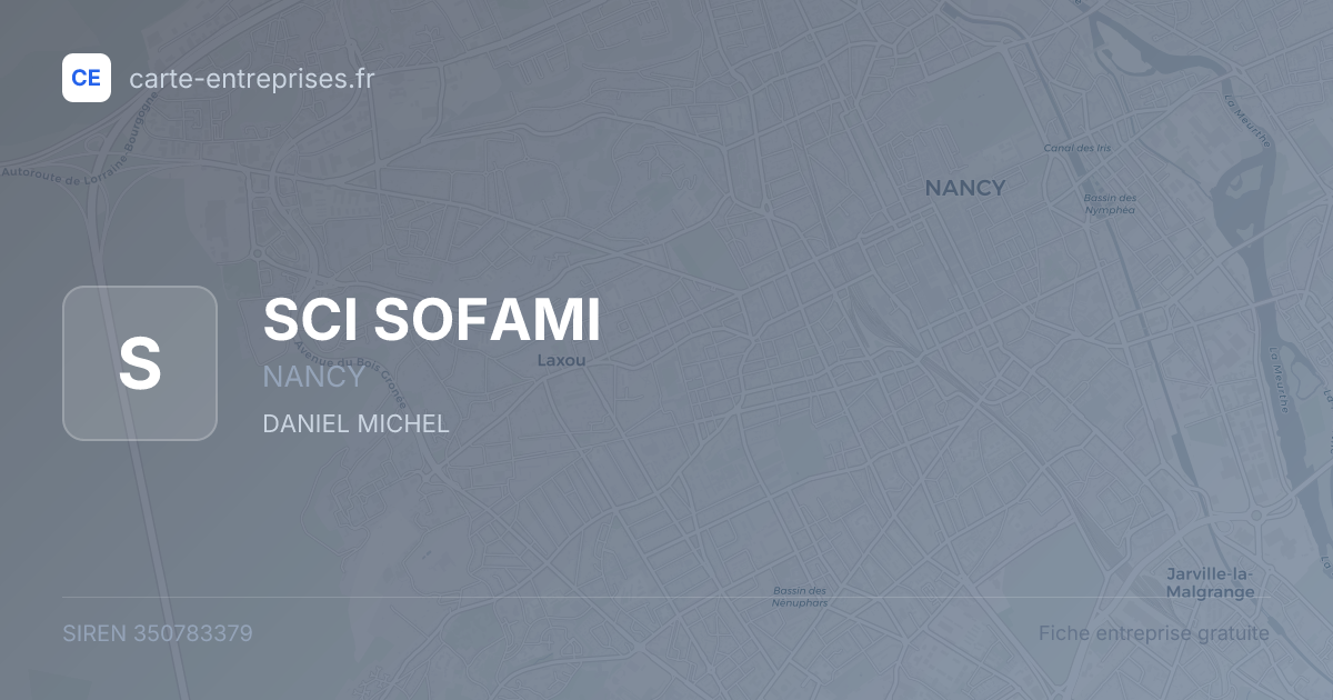 SCI SOFAMI — 350783379 — fiche entreprise