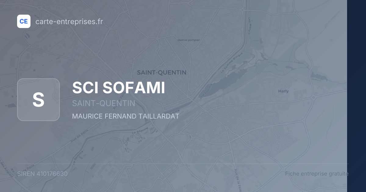SCI SOFAMI — 410176630 — fiche entreprise