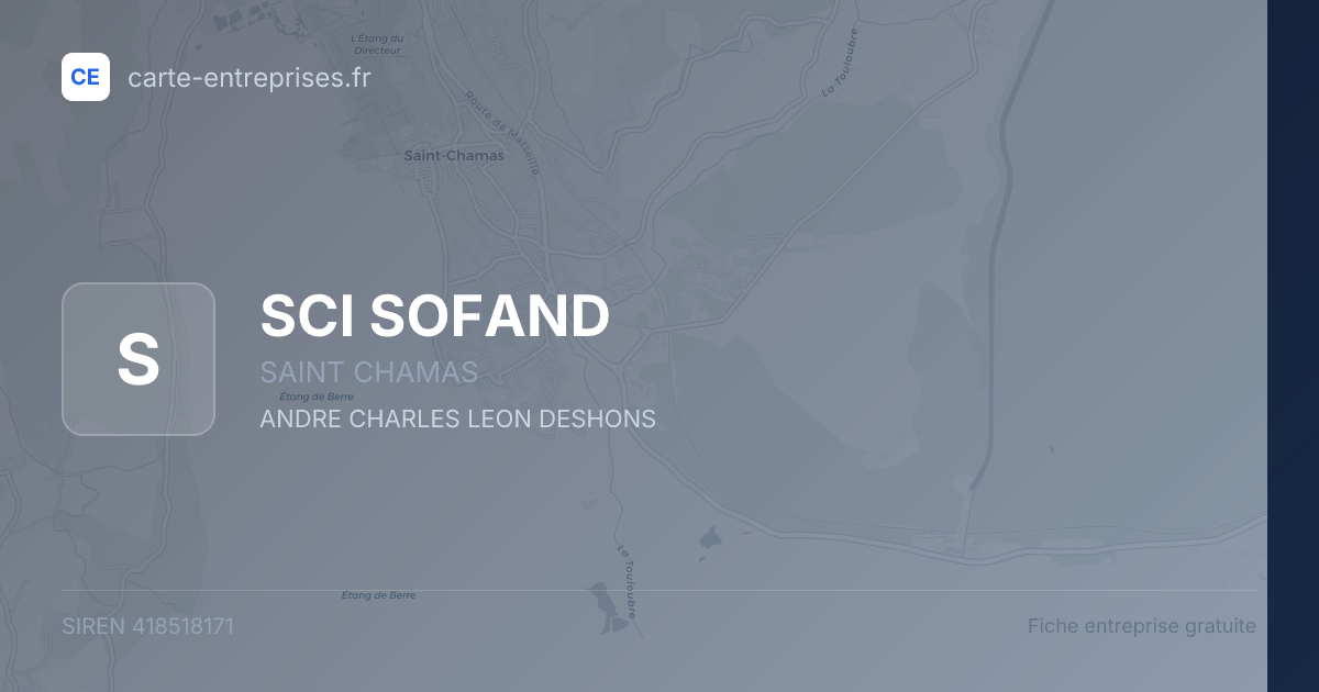 SCI SOFAND — 418518171 — fiche entreprise