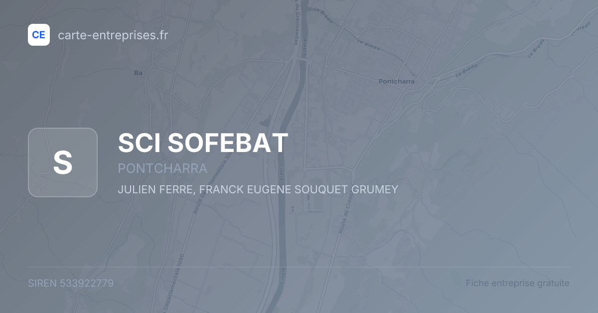 SCI SOFEBAT — 533922779 — fiche entreprise