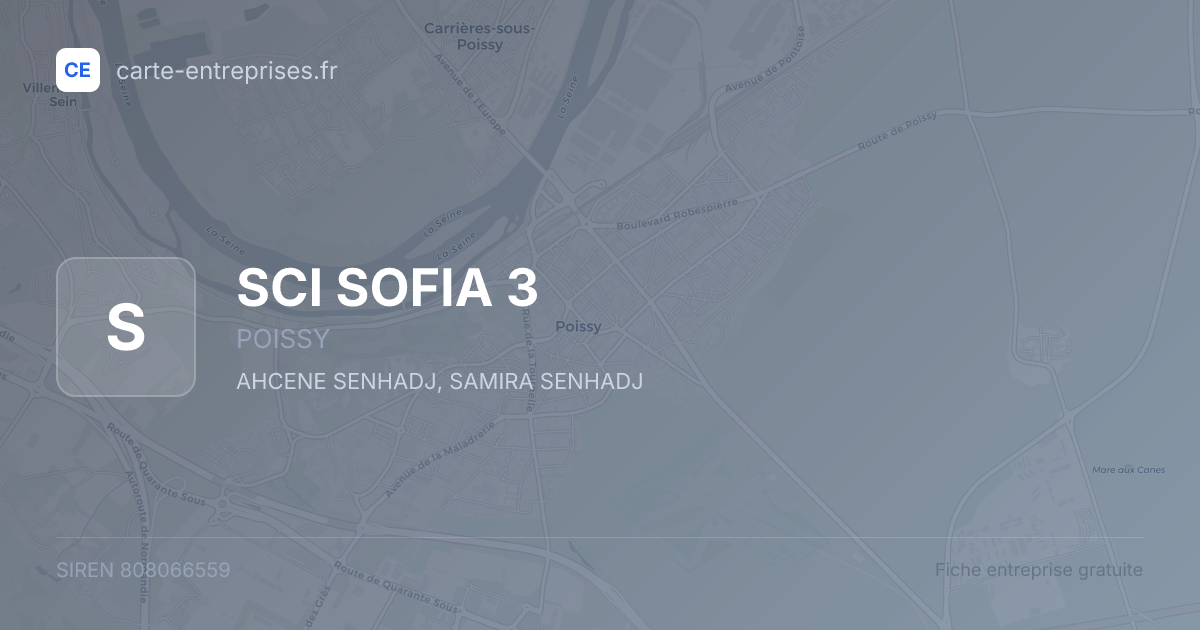 SCI SOFIA 3 — 808066559 — fiche entreprise