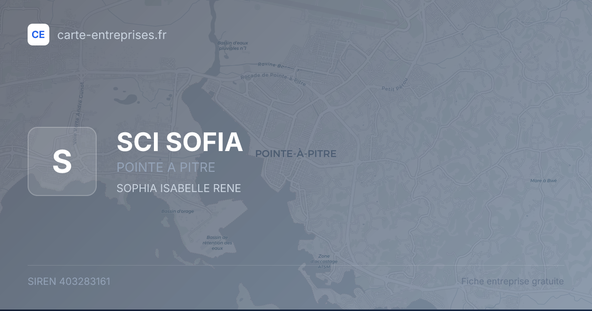 SCI SOFIA — 403283161 — fiche entreprise