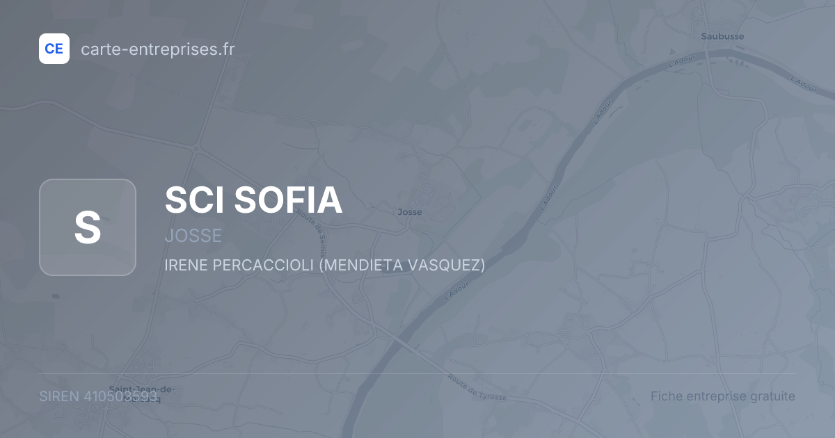 SCI SOFIA — 410503593 — fiche entreprise