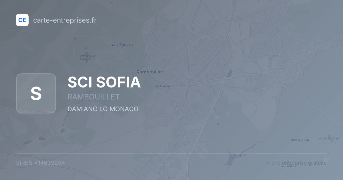 SCI SOFIA — 414639294 — fiche entreprise