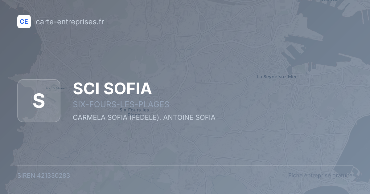 SCI SOFIA — 421330283 — fiche entreprise
