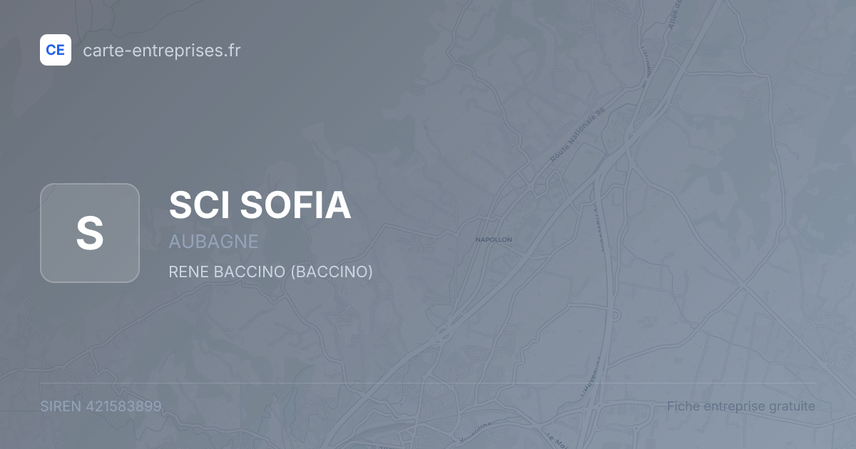 SCI SOFIA — 421583899 — fiche entreprise