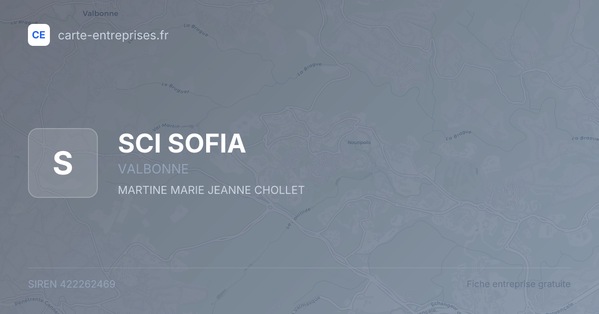 SCI SOFIA — 422262469 — fiche entreprise