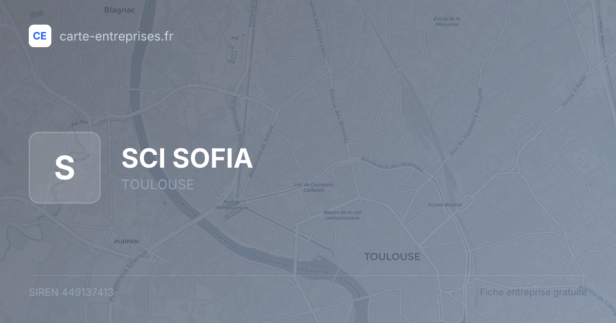 SCI SOFIA — 449137413 — fiche entreprise