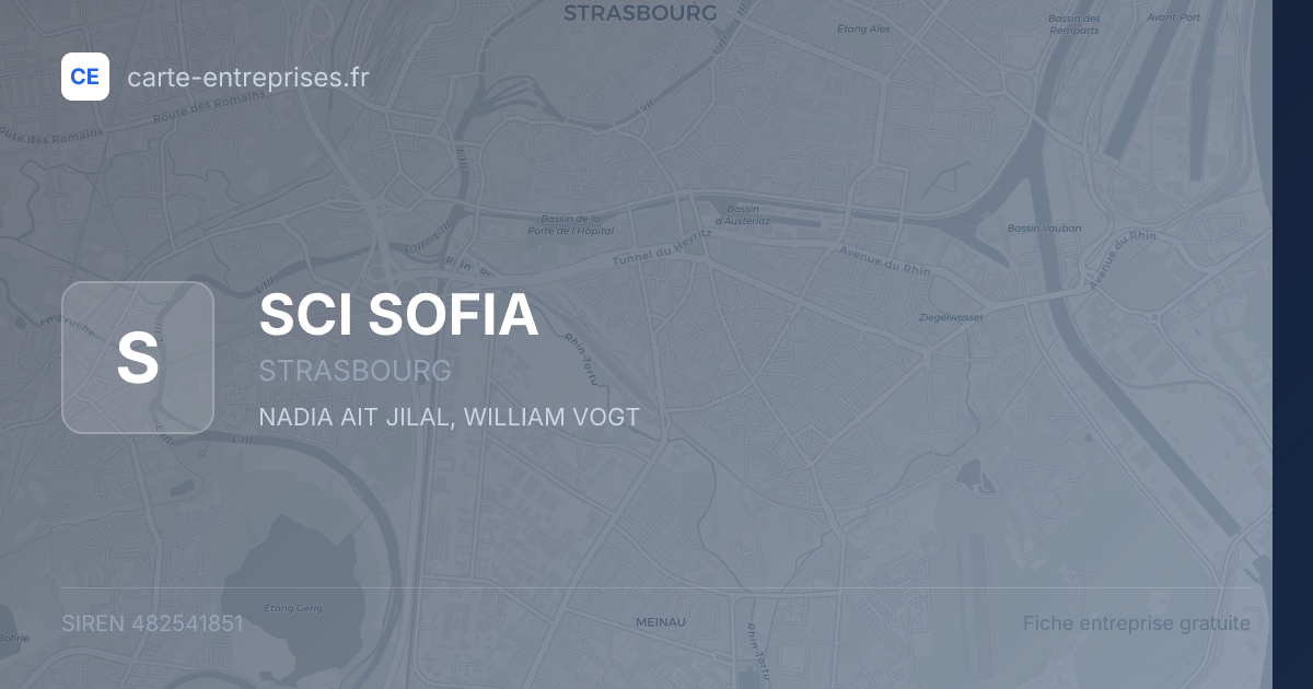 SCI SOFIA — 482541851 — fiche entreprise