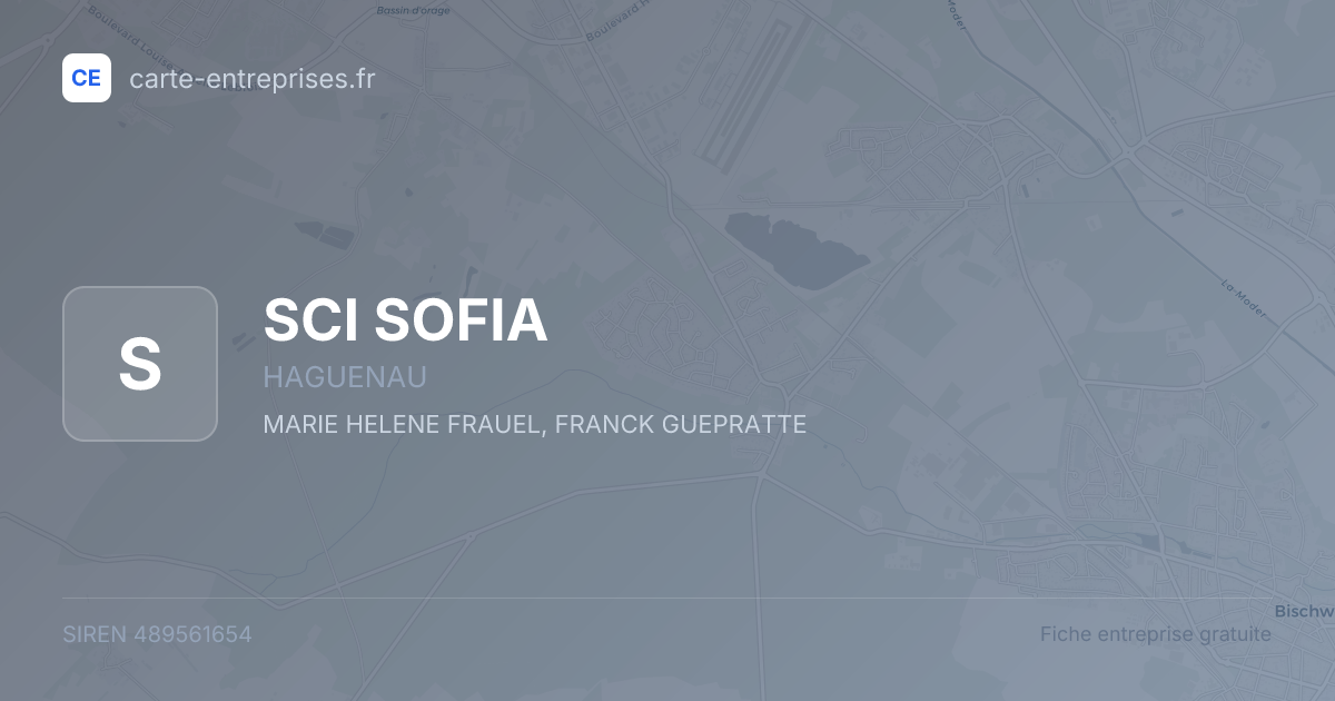 SCI SOFIA — 489561654 — fiche entreprise