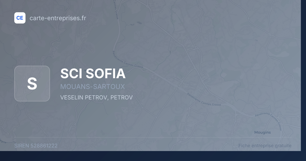 SCI SOFIA — 528861222 — fiche entreprise