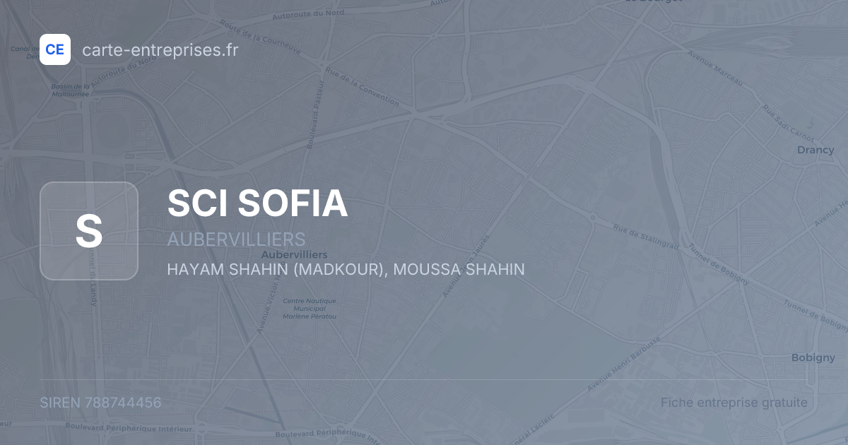 SCI SOFIA — 788744456 — fiche entreprise