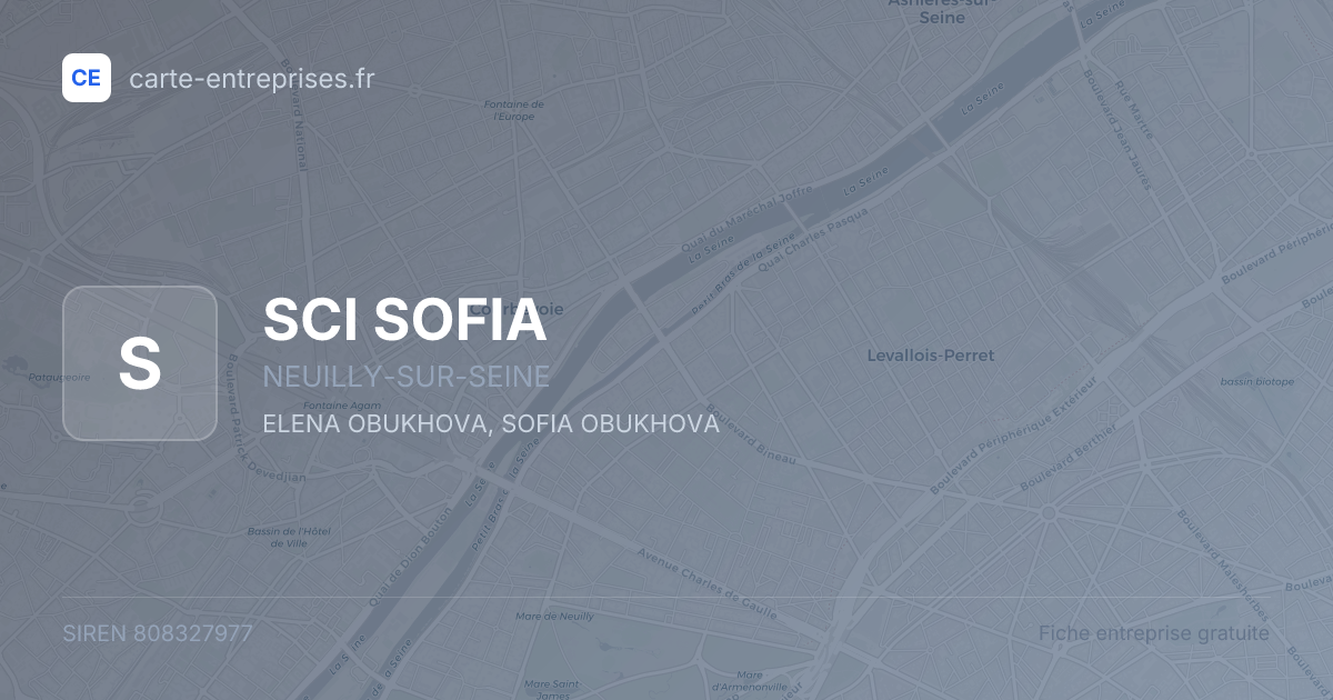 SCI SOFIA — 808327977 — fiche entreprise