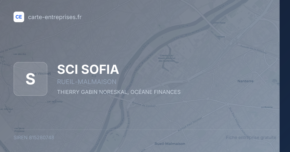 SCI SOFIA — 815280748 — fiche entreprise