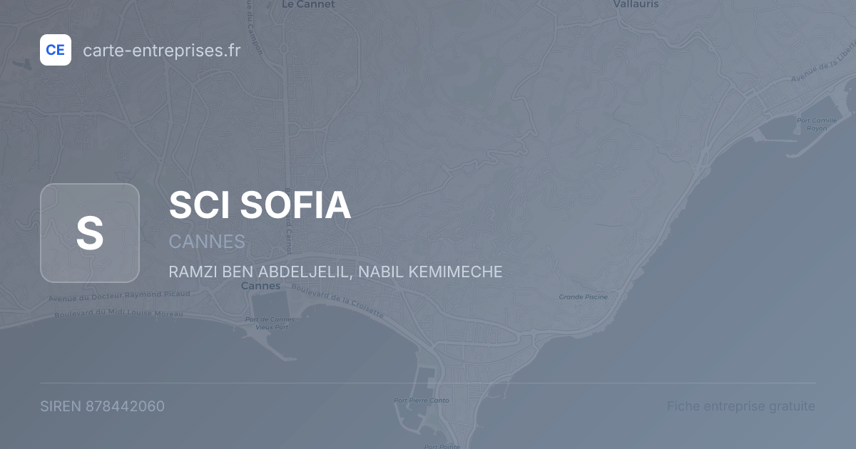 SCI SOFIA — 878442060 — fiche entreprise