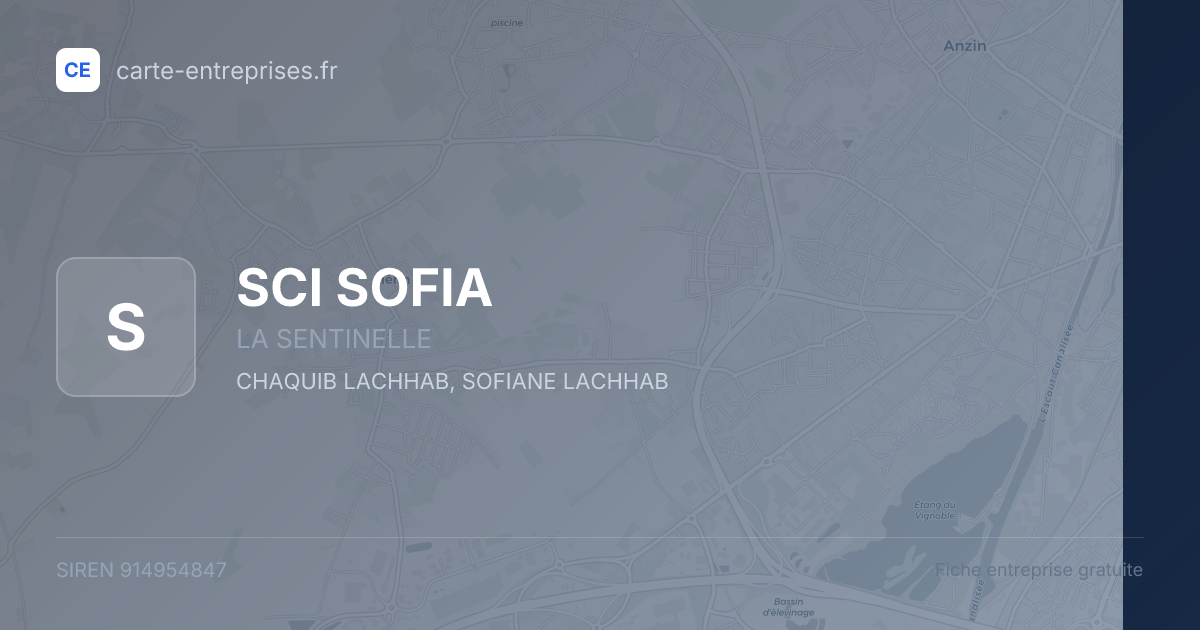 SCI SOFIA — 914954847 — fiche entreprise