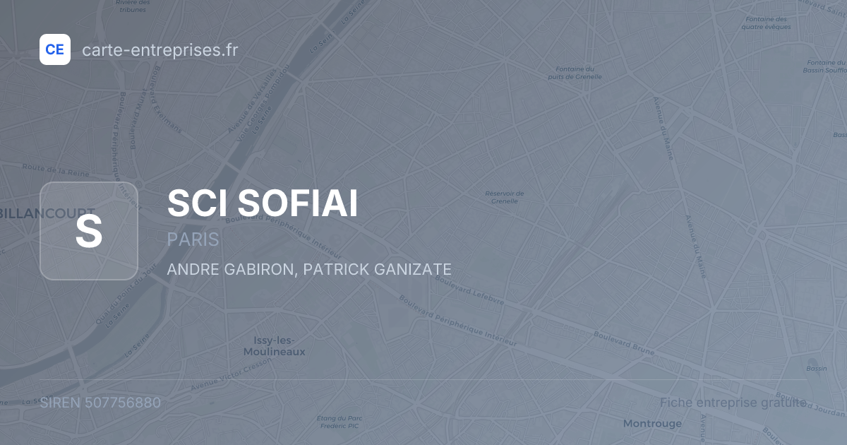 SCI SOFIAI — 507756880 — fiche entreprise