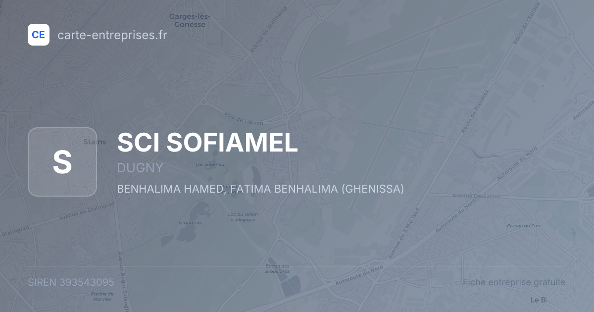 SCI SOFIAMEL — 393543095 — fiche entreprise