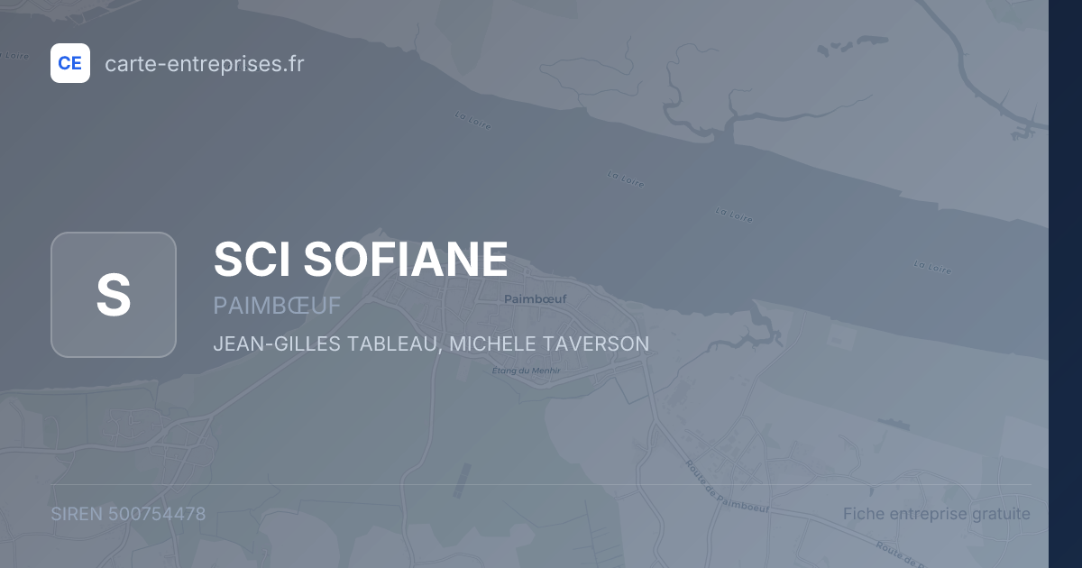 SCI SOFIANE — 500754478 — fiche entreprise