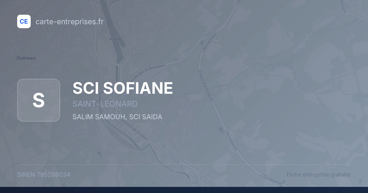 SCI SOFIANE — 795288034 — fiche entreprise